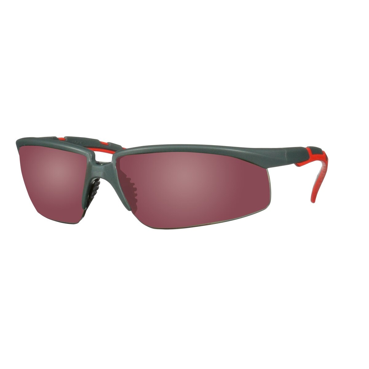 3M S2024AS-RED Solus 2000 Series Safety Glasses Anti-Scratch Red Mirror Lens Gray/Red Frame Adjustable Ratchet Temples (7100203162) (20 Pack) - 4