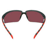 3M S2024AS-RED Solus 2000 Series Safety Glasses Anti-Scratch Red Mirror Lens Gray/Red Frame Adjustable Ratchet Temples (7100203162) (20 Pack) - 6