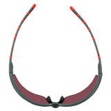 3M S2024AS-RED Solus 2000 Series Safety Glasses Anti-Scratch Red Mirror Lens Gray/Red Frame Adjustable Ratchet Temples (7100203162) (20 Pack) - 8
