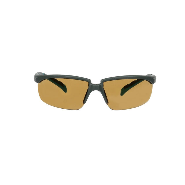3M S2005SGAF-BGR Solus 2000 Series, Gray/Blue-Green Temples, Scotchgard Anti-Fog Coating, Brown AF-AS lens (7100203166) (20 Pack)
