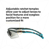 3M S2007SGAF-BGR Solus 2000 Series, Gray/Blue-Green Temples, Scotchgard Anti-Fog Coating, I/O Gray AF-AS lens (7100203171) (20 Pack) - 8