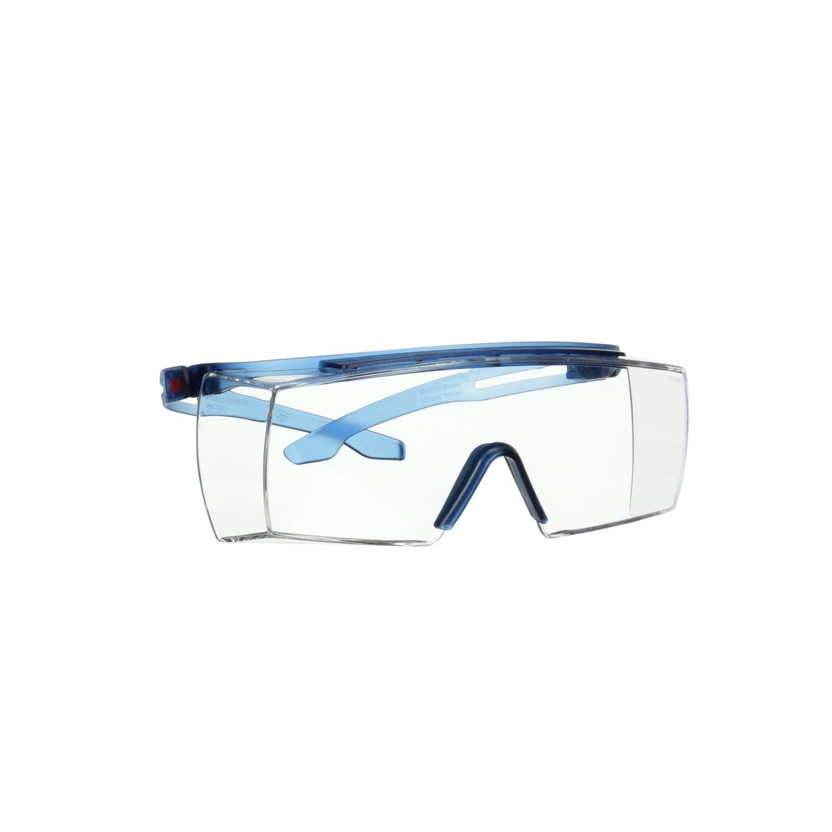 3M SF3701AS-BLU SecureFit 3700 Series OTG Safety Glasses, Anti Scratch Clear Lens, Blue Temples (7100203180) (10 Pack) - 9
