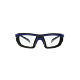 3M S2001SGAF-BGR-F Solus 2000 Series Safety Glasses, Anti-Fog Anti-Scratch, Clear Lens, Gray Teal Frame, Removable Foam Gasket (7100203183) (20 Pack)