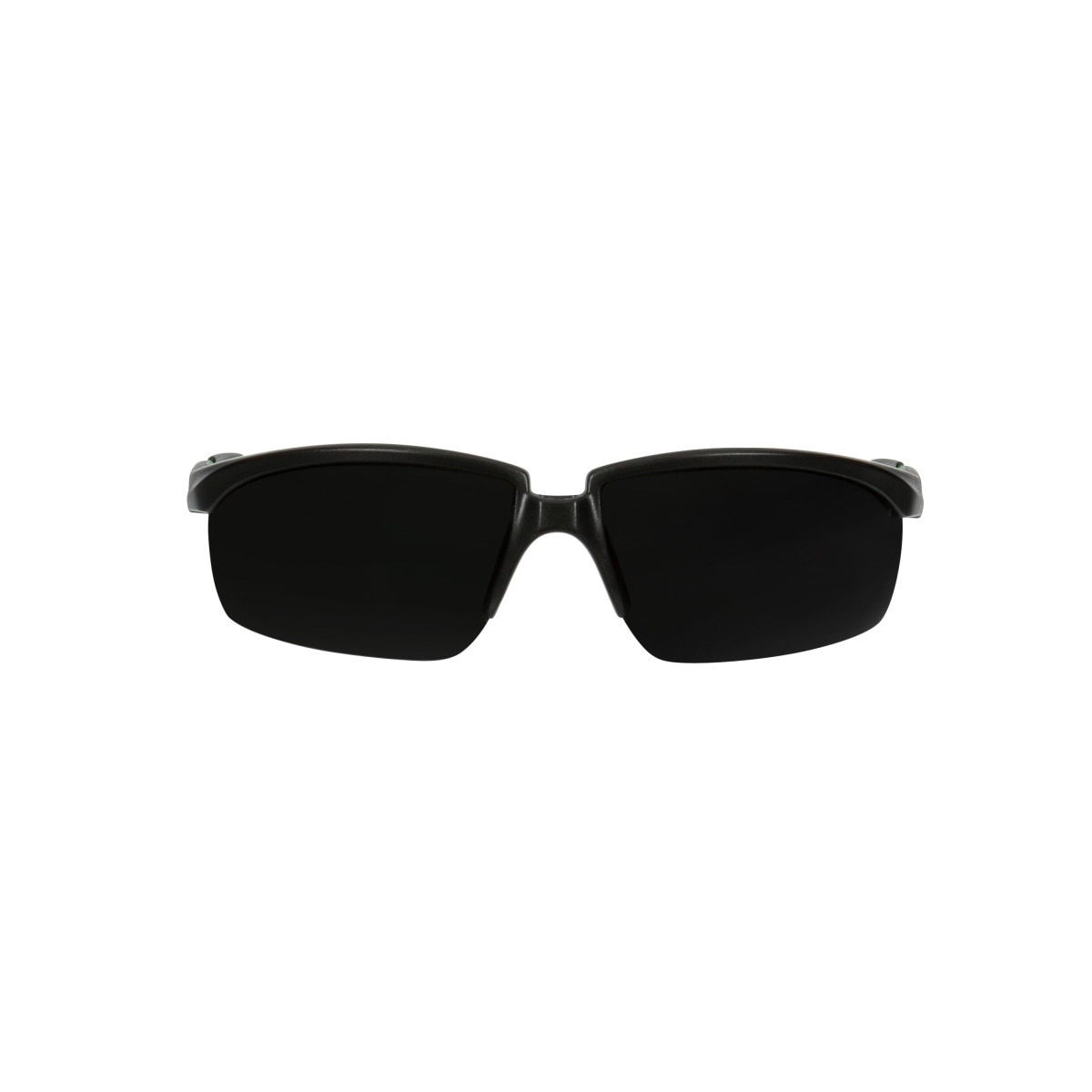 3M S2050AS-BLK Solus 2000 Series Safety Glasses, Anti-Scratch, IR Shade 5.0 Gray Lens, Black/Green Temples (7100203186) (20 Pack)