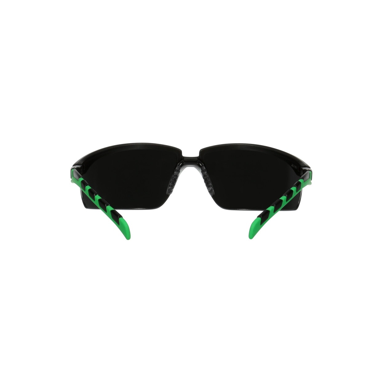 3M S2050AS-BLK Solus 2000 Series Safety Glasses, Anti-Scratch, IR Shade 5.0 Gray Lens, Black/Green Temples (7100203186) (20 Pack) - 4