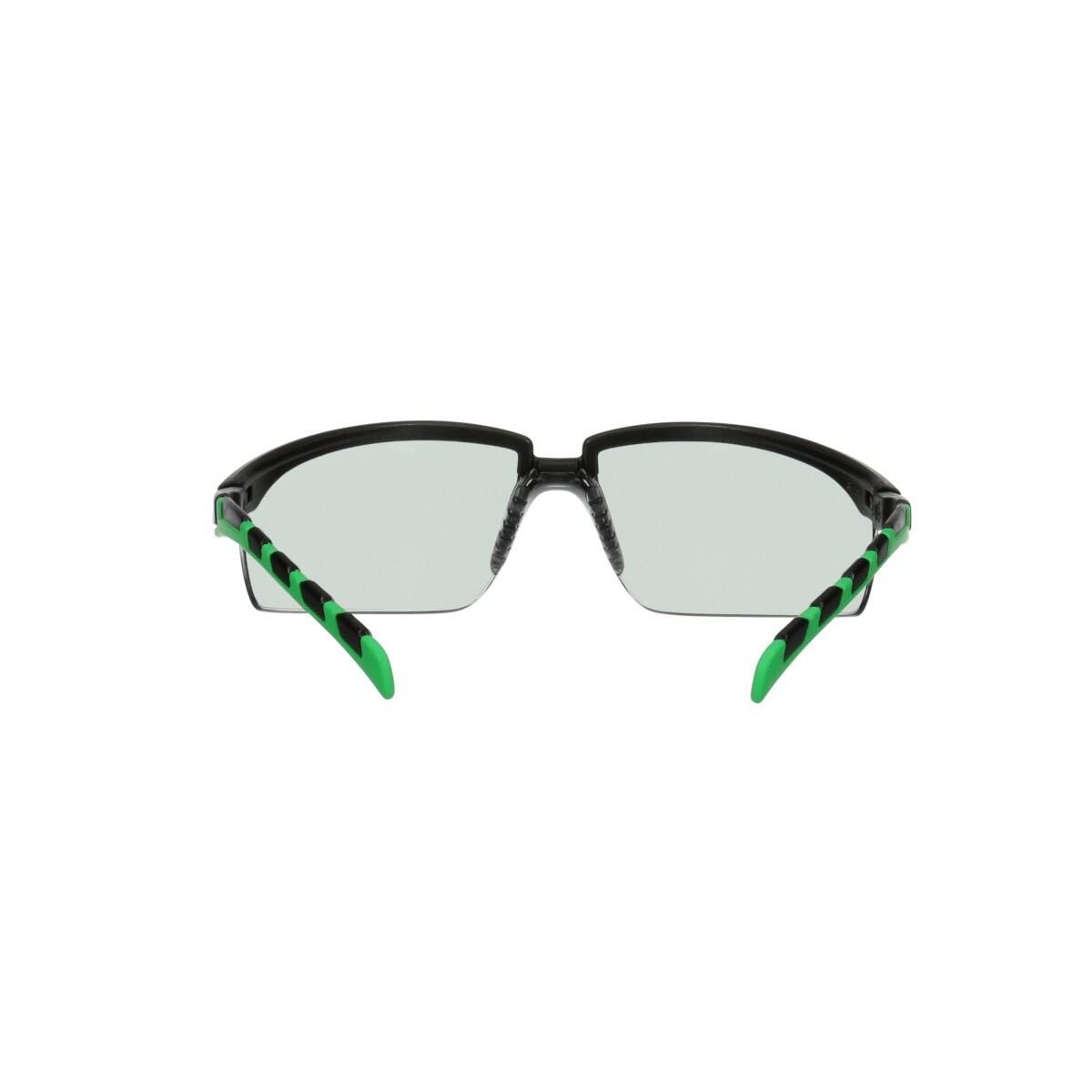 3M S2017AS-BLK Solus Solus 2000 Series Safety Glasses, Anti-Scratch, IR Shade 1.7 Gray Lens, Black/Green Temples (7100203187) (20 Pack) - 3