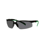 3M S2030AS-BLK Solus 2000 Series Safety Glasses, Anti-Scratch, IR Shade 3.0 Gray Lens, Black Green Temples (7100203188) (20 Pack) - 2