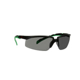 3M S2030AS-BLK Solus 2000 Series Safety Glasses, Anti-Scratch, IR Shade 3.0 Gray Lens, Black Green Temples (7100203188) (20 Pack) - 3