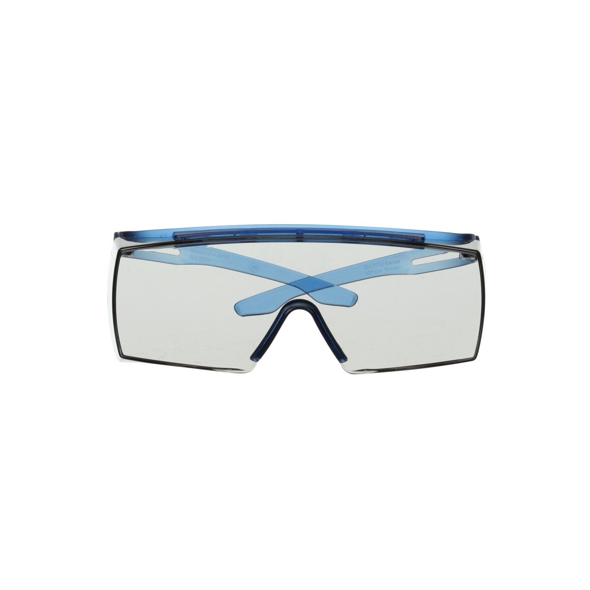 3M SF3707AS-BLU SecureFit 3700 Series OTG Safety Glasses, Anti Scratch, Indoor Outdoor Gray Lens, Blue Temple (7100203195) (10 Pack)