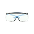 3M SF3701XSGAF-BLU SecureFit 3700 OTG Safety Glasses with Browguard, Anti-Fog Coating, Clear Lens, Blue Temple (7100203198) (10 Pack)