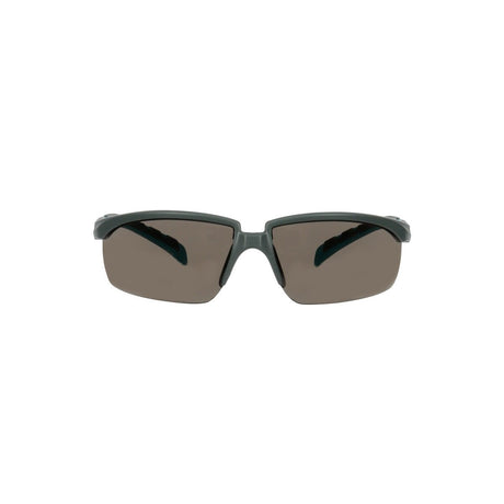 3M S2002SGAF-BGR Solus 2000 Series Safety Glasses with Scotchgard Anti-Fog Anti-Scratch Coating, Gray Lens, Gray Teal Frame, Adjustable Ratchet Temples (7100203287) (20 Pack)