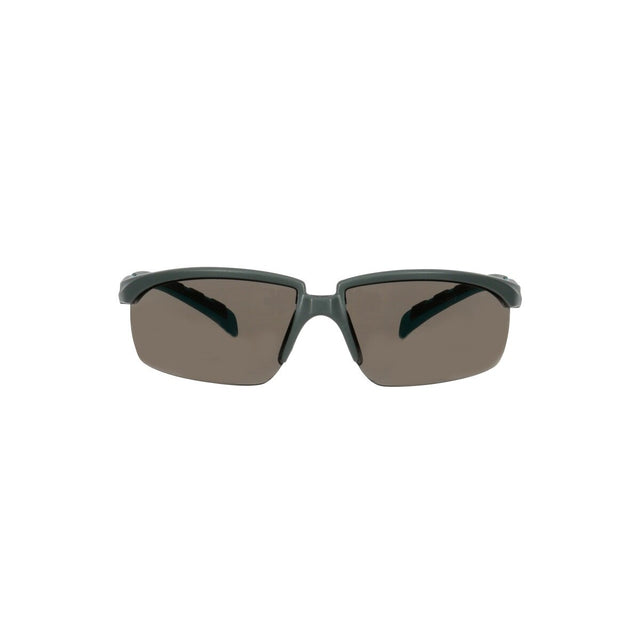 3M S2002SGAF-BGR Solus 2000 Series Safety Glasses with Scotchgard Anti-Fog Anti-Scratch Coating, Gray Lens, Gray Teal Frame, Adjustable Ratchet Temples (7100203287) (20 Pack)