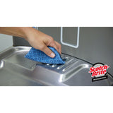 3M 2000HEX Scotch-Brite Low Scratch Scour Pad, Blue, 5-3/4 in x 5 in (7100206480) (15 Pack) - 3