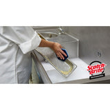 3M 2000HEX Scotch-Brite Low Scratch Scour Pad, Blue, 5-3/4 in x 5 in (7100206480) (15 Pack) - 4