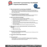 3M 2000HEX Scotch-Brite Low Scratch Scour Pad, Blue, 5-3/4 in x 5 in (7100206480) (15 Pack) - 6