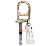3M 2190055 Protecta Concrete Anchor Bolt-On 12Mm Swivel D Anchor Silver Gold (7100207457) - 2