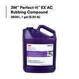 3M 36061 Perfect-It EX AC Rubbing Compound, Fast Cutting, 1 gal (8.95 lb) (7100210709) (4 Pack) - 5