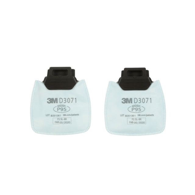 3M D3071 Secure Click Particulate Filter, P95, NIOSH Approved, Dual-Flow (7100213358) (1 Pair) (50 Pack)