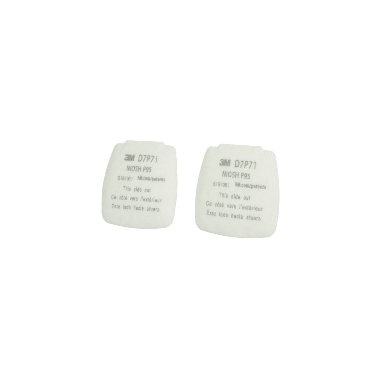3M D7P71 Secure Click Particulate Filter P95 (7100213434) (200 Pack) - 3