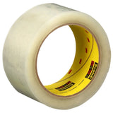 3M 375+ Scotch High Tack Box Sealing Tape, Hot Melt Adhesive, Polypropylene Film Backing, Clear, 48 mm x 50 m (7100215092) (36 Pack) - 2