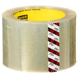 3M 375+ Scotch High Tack Box Sealing Tape, Hot Melt Adhesive, Clear, 72 mm x 50 m (7100215467) (24 Pack)