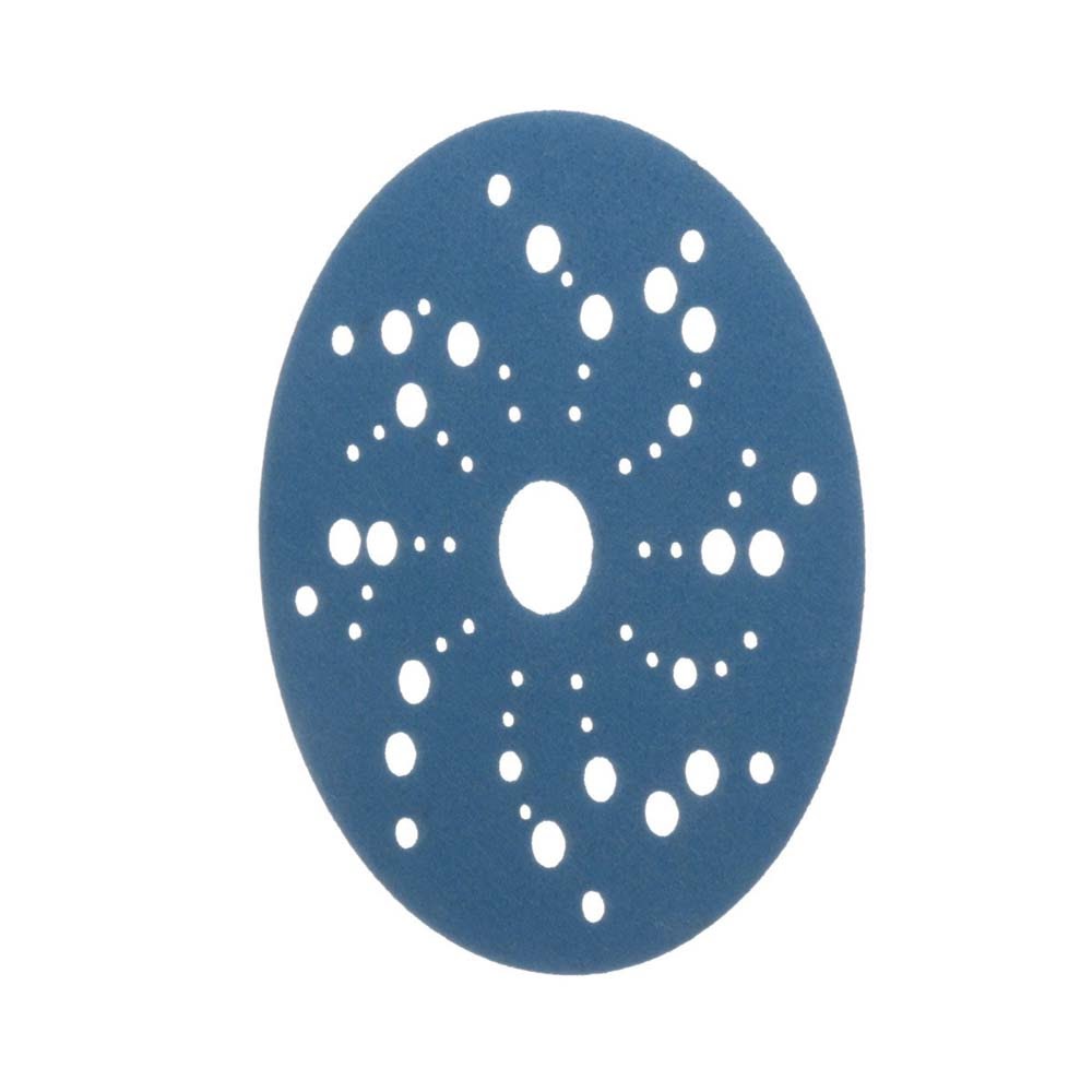 3M 7100215945 Hookit Blue Abrasive Disc 321U 36165 5 in 320 Multi-hole Discs (50 Pack) - 4