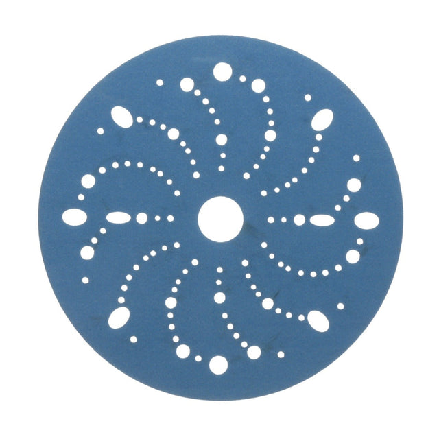 3M 321U 36180 Hookit Blue Abrasive Disc, Multi-Hole, 6 in, 320 Grit, Featheredging, Primer Sanding, Paint Preparation (7100216057) (200 Pack)