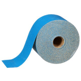3M 321U Stikit Blue Abrasive Sheet Roll, 320 Grit, PSA, No Hole, 2-3/4 in x 45 yd (36225) (7100216685) (5 Pack)