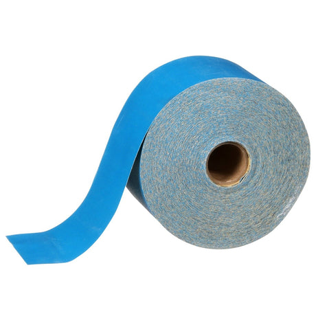 3M 321U Stikit Blue Abrasive Sheet Roll, 320 Grit, PSA, No Hole, 2-3/4 in x 45 yd (36225) (7100216685) (5 Pack)