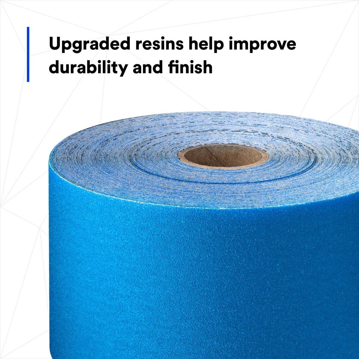 3M 321U Stikit Blue Abrasive Sheet Roll, 320 Grit, PSA, No Hole, 2-3/4 in x 45 yd (36225) (7100216685) (5 Pack) - 9