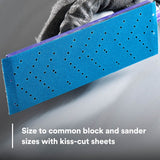 3M 321U 36195 Hookit Blue Abrasive Sheet Roll, Multi-Hole, 320 Grit, 2-3/4 in x 13 yd, Automotive Sanding (7100219220) (4 Pack) - 5