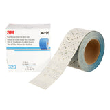 3M 321U 36195 Hookit Blue Abrasive Sheet Roll, Multi-Hole, 320 Grit, 2-3/4 in x 13 yd, Automotive Sanding (7100219220) (4 Pack) - 6