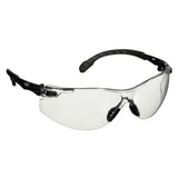 3M Scotchgard Solus 1000 Series Safety Glasses, Black Temples, Clear AF-AS Lens, Anti Fog Anti Scratch (S1501SGAF) (7100220751) (20 Pack)