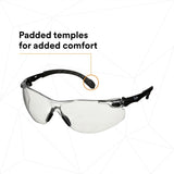 3M Scotchgard Solus 1000 Series Safety Glasses, Black Temples, Clear AF-AS Lens, Anti Fog Anti Scratch (S1501SGAF) (7100220751) (20 Pack) - 4