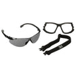 3M Solus 1000 Series Safety Glasses Kit, Black Frame, Gray Scotchgard Anti-Fog Lens (S1502SGAF-KT) (7100221211) (20 Pack)
