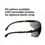 3M Solus 1000 Series Safety Glasses Kit, Black Frame, Gray Scotchgard Anti-Fog Lens (S1502SGAF-KT) (7100221211) (20 Pack) - 4