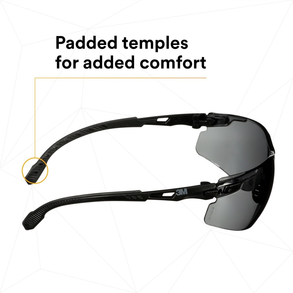 3M Solus 1000 Series Safety Glasses Kit, Black Frame, Gray Scotchgard Anti-Fog Lens (S1502SGAF-KT) (7100221211) (20 Pack) - 5