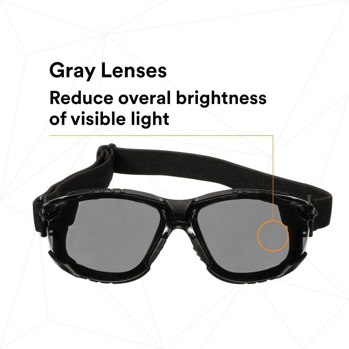 3M Solus 1000 Series Safety Glasses Kit, Black Frame, Gray Scotchgard Anti-Fog Lens (S1502SGAF-KT) (7100221211) (20 Pack) - 6