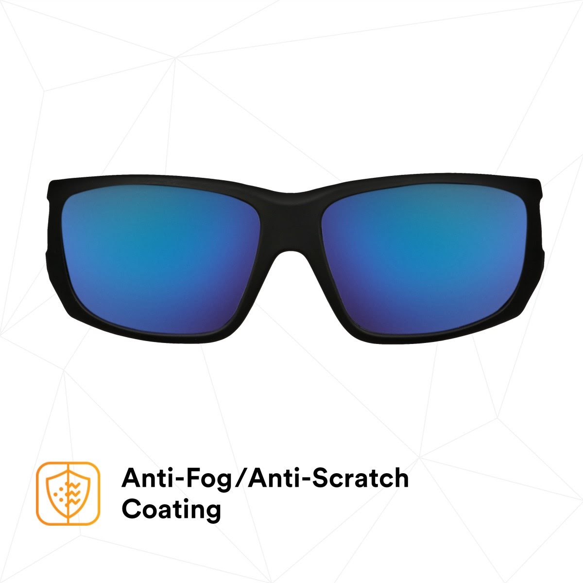 3M MXE1029AF-BLK 1000 Series Safety Glasses, Black Frame, Blue-Violet Mirror Lens, Anti-Fog Anti-Scratch Coating (7100222270) (20 Pack) - 4