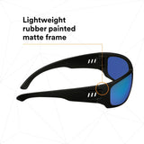 3M MXE1029AF-BLK 1000 Series Safety Glasses, Black Frame, Blue-Violet Mirror Lens, Anti-Fog Anti-Scratch Coating (7100222270) (20 Pack) - 5