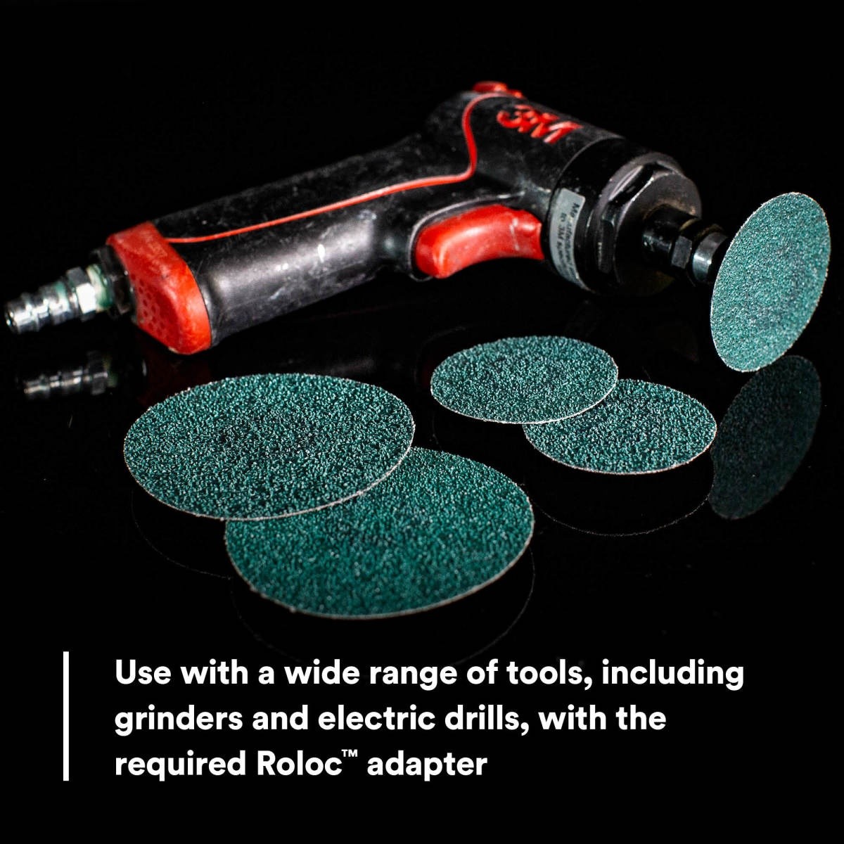3M 36535 Green Corps Roloc Disc, 60 Grit, Green, 3 in, Cloth Backing, Coating Removal, Grinding (7100225148) (250 Pack) - 7
