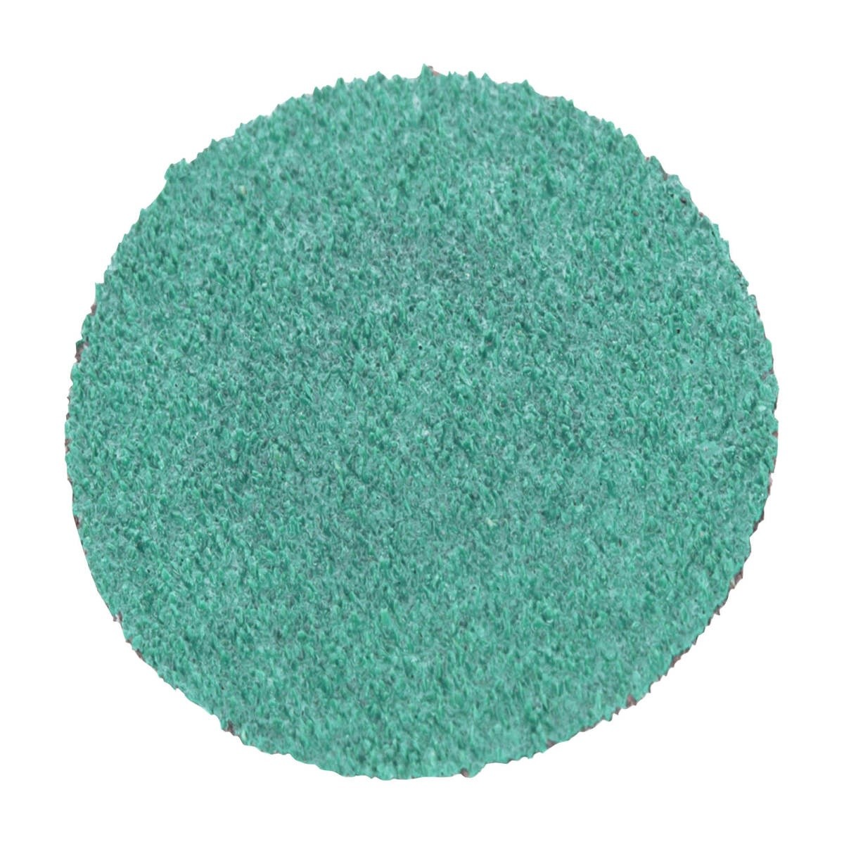 3M 36534 Green Corps Roloc Abrasive Disc, 40 Grit, Green, 3 in, Cloth Backing, Quick Change for Grinding and Coating Removal (7100225151) (250 Pack)