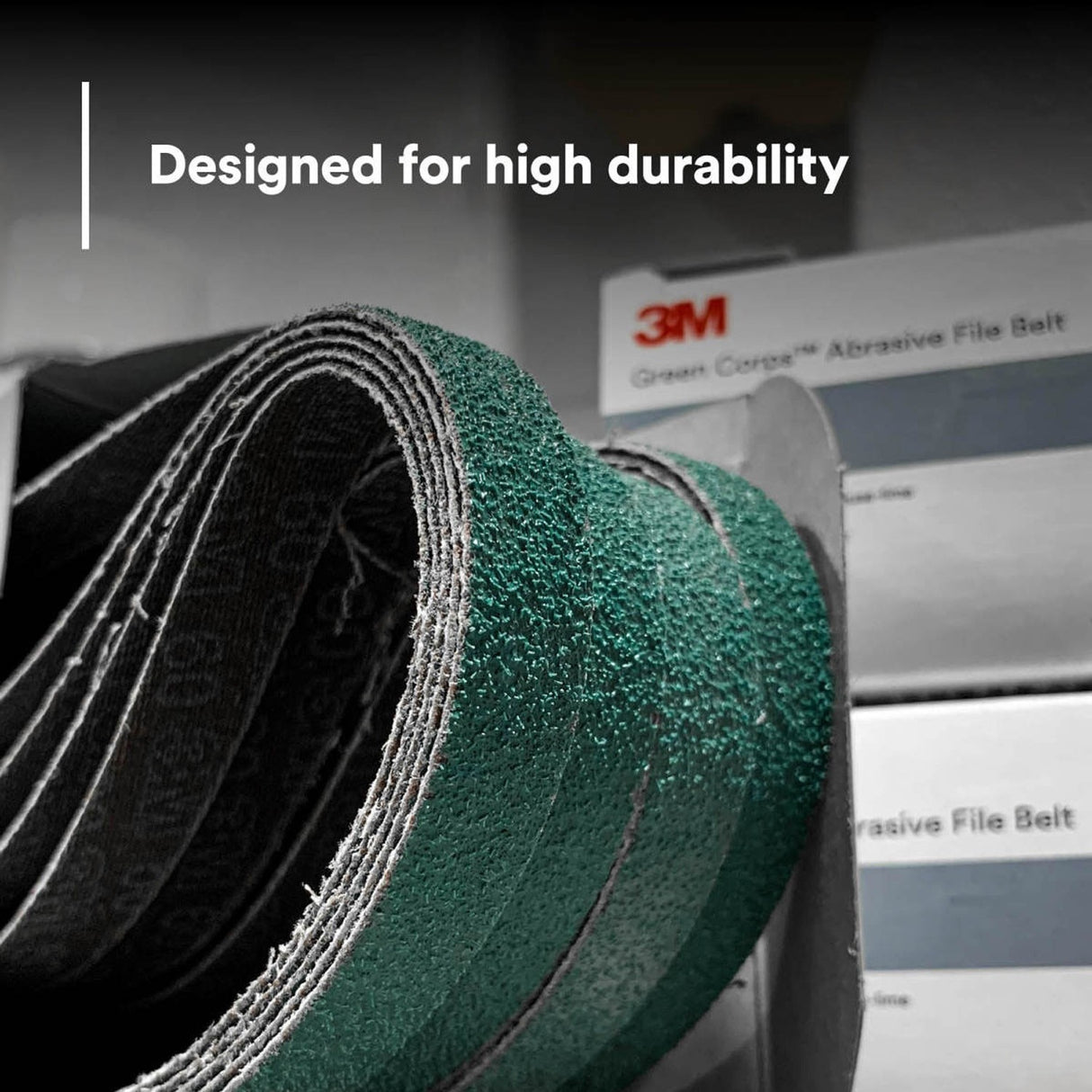 3M 36516 Green Corps Abrasive File Belt, 40 Grit, 1/2 in x 18 in, Green (7100225352) (100 Pack) - 8