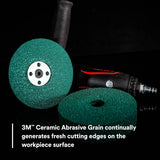 3M 36510 Green Corps Fibre Disc, 7 in x 7/8 in, 60 Grit (7100226308) (100 Pack) - 6