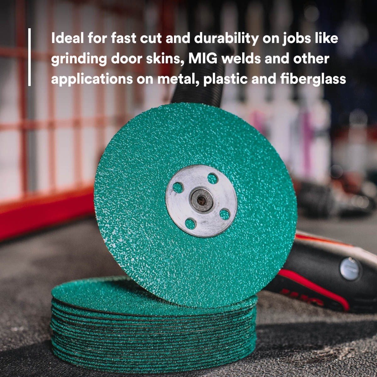 3M 36509 Green Corps Fibre Disc, 7 in x 7/8 in, 40 (7100226316) (100 Pack) - 4