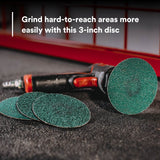 3M 36536 Green Corps Roloc Abrasive Disc, 80 Grit, Green, 3 in (7100226746) (250 Pack) - 5
