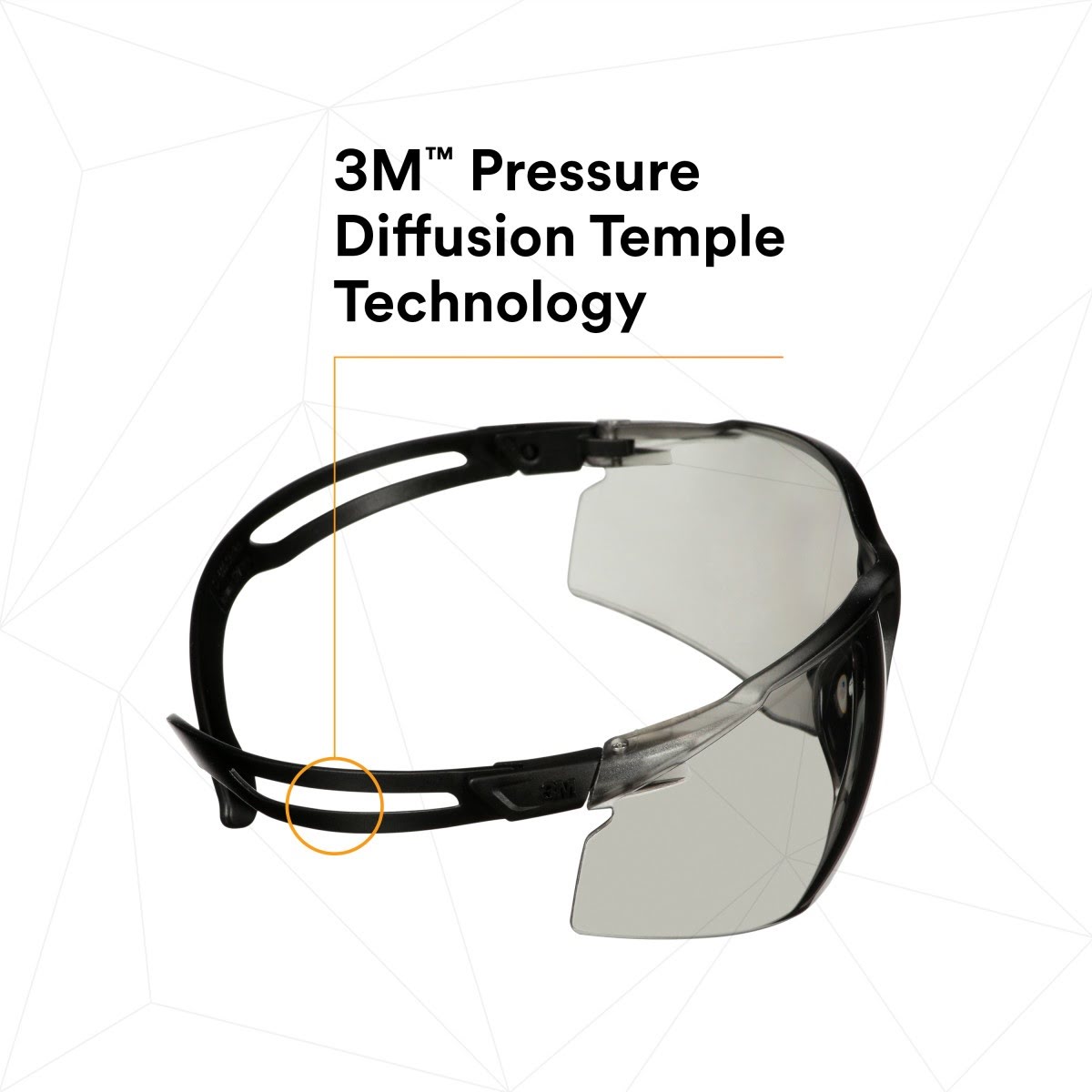 3M SF507AF-BLK SecureFit 500 Series Safety Glasses, IO Gray Anti Fog Anti Scratch Lens, Black Frame, ANSI Z87 (7100228721) (20 Pack) - 9
