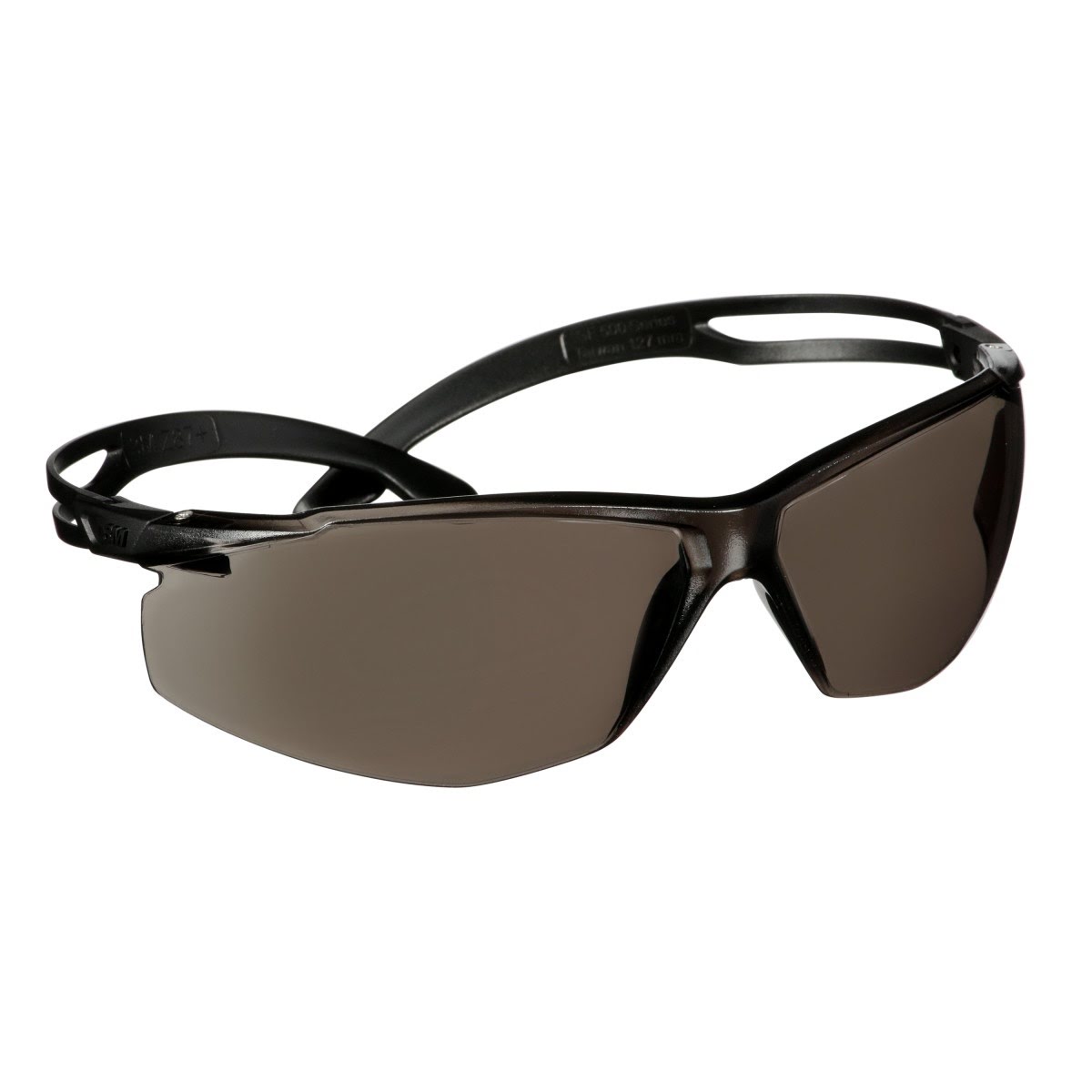 3M SF502AF-BLK SecureFit 500 Series Safety Glasses, Impact Rated ANSI Z87, Adjustable Ratchet Temples, Anti-Fog/Anti-Scratch Gray Lens, Black Frame (7100228722) (20 Pack) - 2