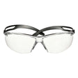 3M SF501AF-BLK Safety Glasses, 500 Series, Impact Rated ANSI Z87, Adjustable Ratchet Temples, Sporty Protective Eyewear, Anti-Fog Anti-Scratch Clear Lens, Black Frame (7100228736) (20 Pack)
