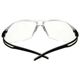 3M SF501AF-BLK Safety Glasses, 500 Series, Impact Rated ANSI Z87, Adjustable Ratchet Temples, Sporty Protective Eyewear, Anti-Fog Anti-Scratch Clear Lens, Black Frame (7100228736) (20 Pack) - 6